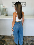 Dot Barrel Jeans
