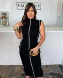 Luxe Line Knit Dress