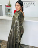 Angelica Metallic Gold Jumpsuit