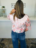 Rosé Bloom Blouse