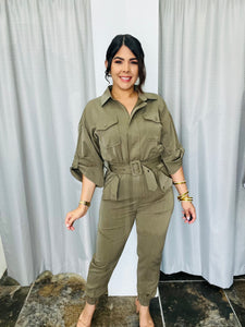 Military Style Jumpsuit