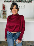 Holiday Sparkle Drape Top