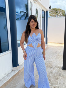 Twist Front Detail Top & Pant Set
