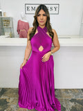 Violet Muse Pleated Dress