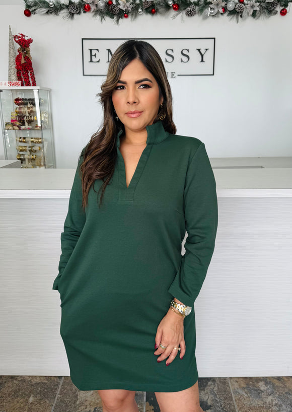 Emerald Relaxed Dress