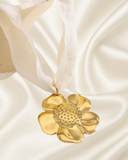 Golden Scarf Charm Necklace