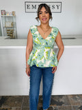 Blossom Peplum Top