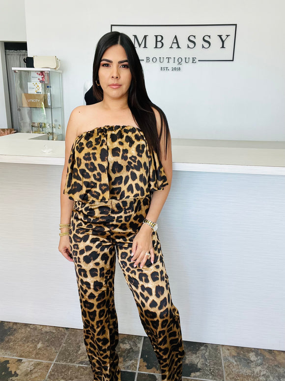 Animal Print Jumpsuit