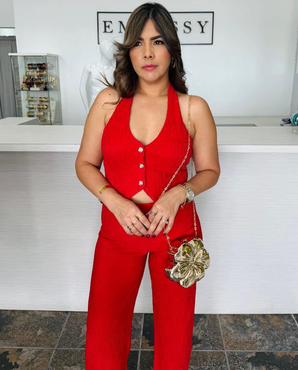 Scarlet Luxe Set – Rojo ❤️