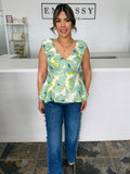 Blossom Peplum Top