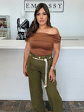 Cocoa Off-Shoulder Top