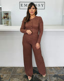 Ribbed Essential Set Mocha