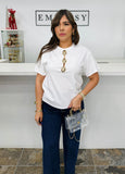 Golden Charm Tee ( Negra & Blanca )