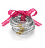 Silver all weather bangles